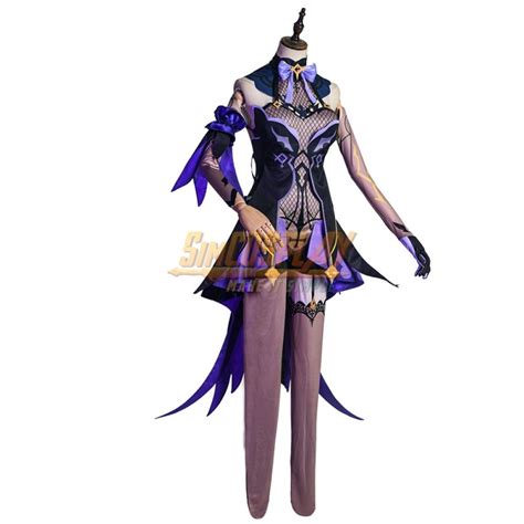 genshin impact fischl cosplay costume genshin purple witch cosplay suit