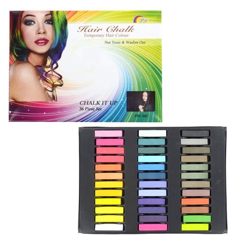 The best thing about temporary hair color is that it contains less hard chemicals than permanent hair dye, and won't stain your hair long term. Non Toxic Temporary hair Chalk Dye Salon Quality DIY Kit ...