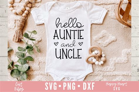Hello Auntie And Uncle Svg Coming Soon SVG Pregnancy Etsy