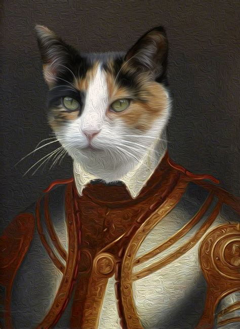 Custom Cat Painting Custom Royal Cat Portrait Renaissance Etsy