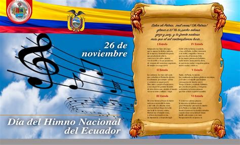 26 De Noviembre Día Del Himno Nacional Del Ecuador La Primicia
