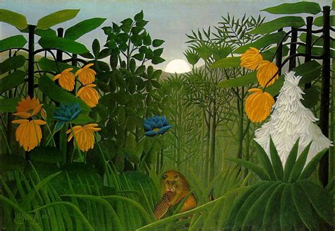 Jungle Paintings By Famous Artists Arts Henri Rousseau Caribbean