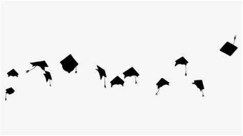 Graduation Caps In The Air Clipart Hd Png Download Kindpng