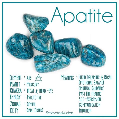 Elevated Wisdom Crystal Shop On Instagram “💙blue Apatite💙 Is A