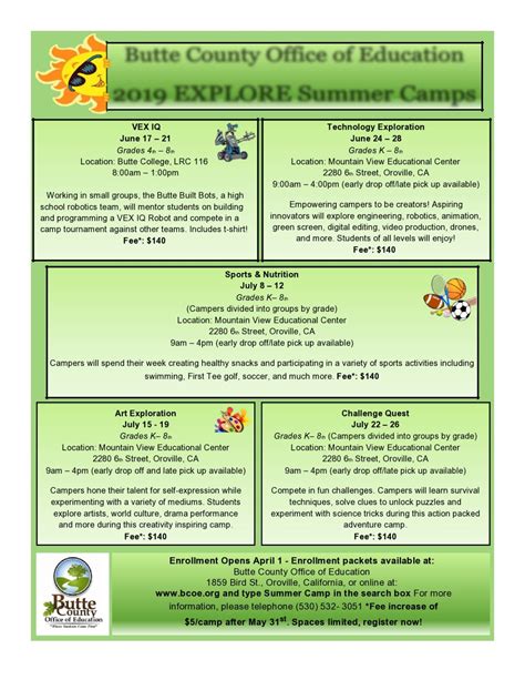 50 Free Summer Camp Flyers Templates And Brochures Templatelab
