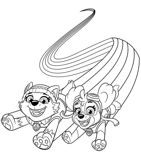 Everest Paw Patrol Coloring Pages Coloring Nation