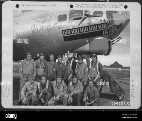 Lt Coleman And Crew Of The 613th Bomb Squadron 401st Bomb Group