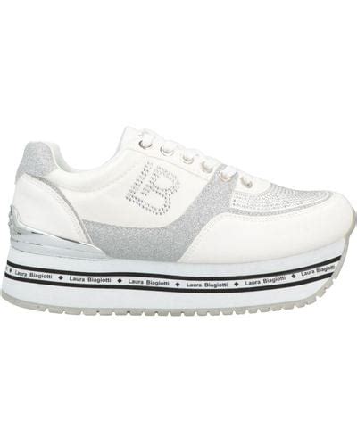 White Laura Biagiotti Sneakers For Women Lyst
