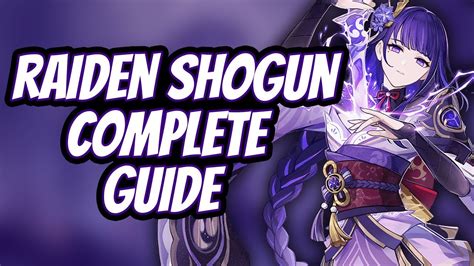 Raiden Shogun Complete Build Guide Genshin Impact YouTube