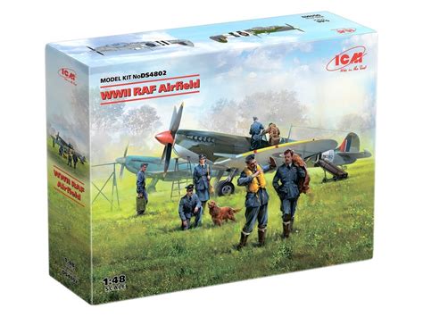 Icm Ds4802 Wwii Raf Airfield Pilots And Ground Personnel 1 48