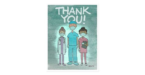 Thank You Healthcare Workers Postcard
