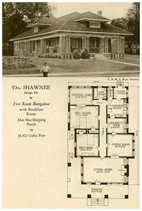Traditional Bungalow Cottage 1927 Brick Homes Of Lasting Charm
