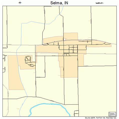 Selma Indiana Street Map 1868706