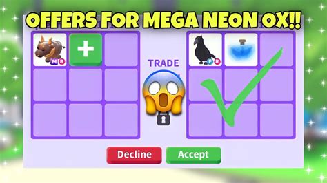 Making A Mega Neon Ox Seeing Offers In Rich Adopt Me Server