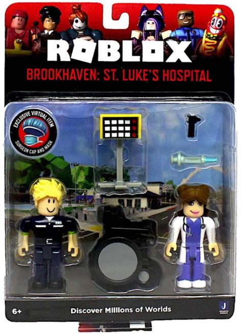 Roblox Brookhaven St Lukes Hospital 3 Action Figure 2 Pack Jazwares