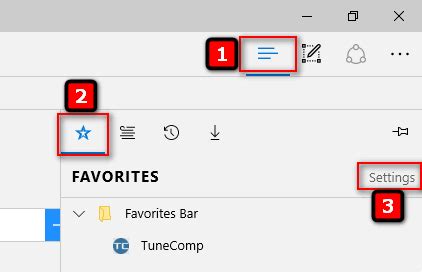 How To Display The Favorites Bar In Microsoft Edge Images