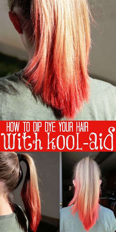 How To Dip Dye Your Hair With Kool Aid Tips From A Typical Mom