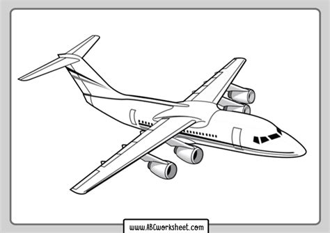 Printable Coloring Pages Airplane
