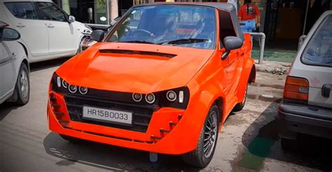 Modified Maruti 800 Hatchback Modified Into A 2 Seater Convertible