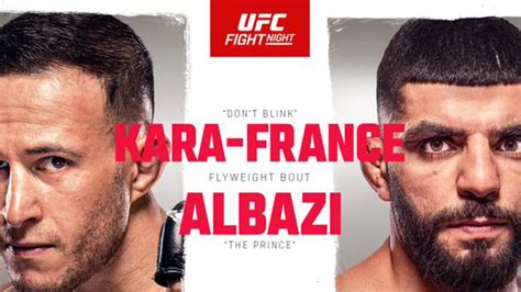 Ufc Fight Night Results And Highlights Amir Albazi Outworks Kai Kara France Mma News Ufc News