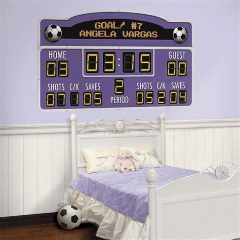 Fun And Easy To Use The Personalized Soccer Scoreboard Peel And Stick