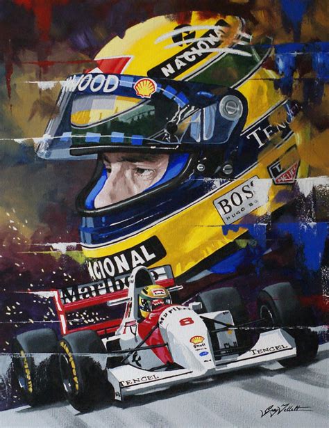 Ayrton Senna Limited Edition Art Print From Painting By Greg Etsy