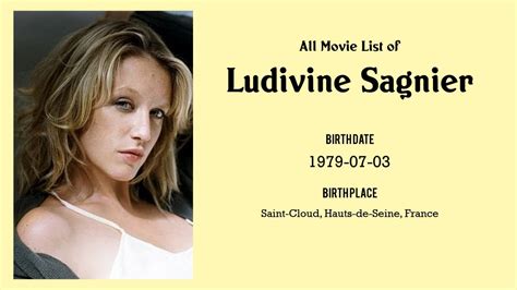 Ludivine Sagnier Movies List Ludivine Sagnier Filmography Of Ludivine