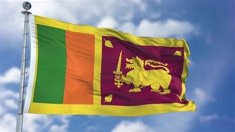 Sri Lanka Flag Animation Stock Motion Graphics Motion Array