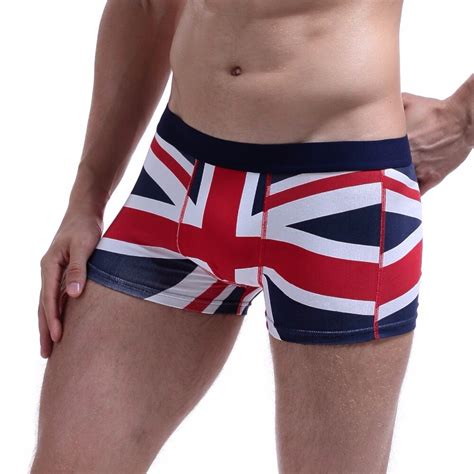 Seobean New Coming Mens New Country Flag Cotton Underwear Low Rise