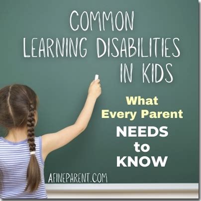 common learning disabilities  kids   parent
