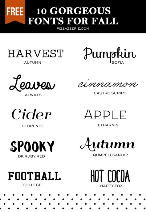 This font is simple in appearance, visibility is clear and looks standard. 10 Fall Fonts to Download Now | Pizzazzerie