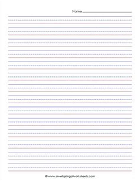 Printable primary handwriting paper for kids. Primary Lined Paper - Portrait - 7/16" Tall Lines | A ...