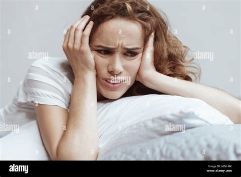 Depressed Woman Having Nervous Breakdown Stock Photo Alamy