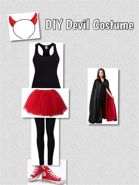 Diy Devil Costume Devil Costume Diy Costumes Women Devil Halloween