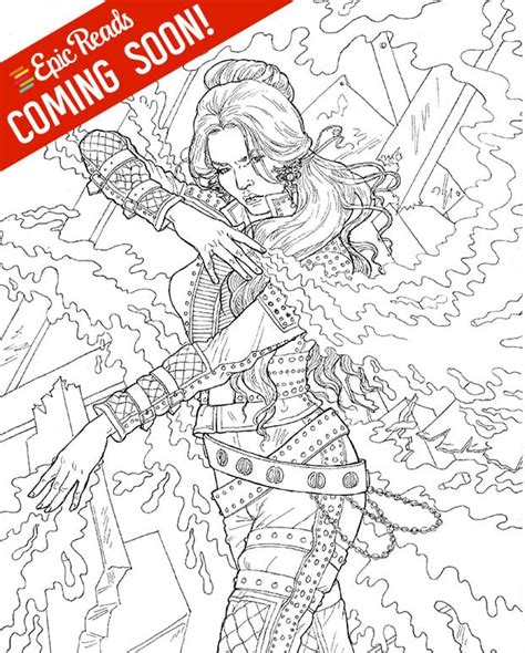 Get An Exclusive Look At The Red Queen Coloring Book