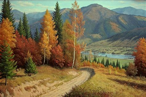 Large Oil Painting Original Canvas Mountain Painting Landscape Etsy