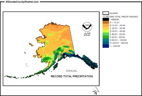 Alaska Yearly Annual And Monthly Record Total Precipitation