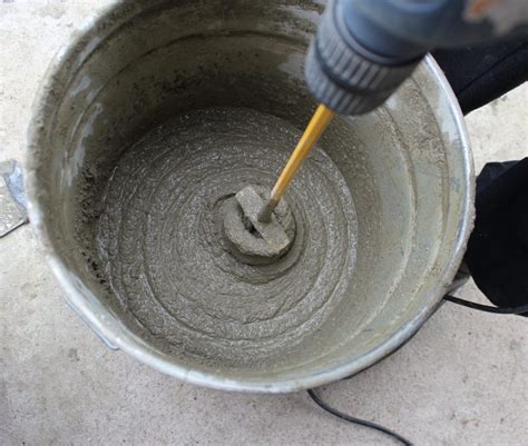 How To Mix Concrete In A 5 Gallon Bucket Quikspray Inc