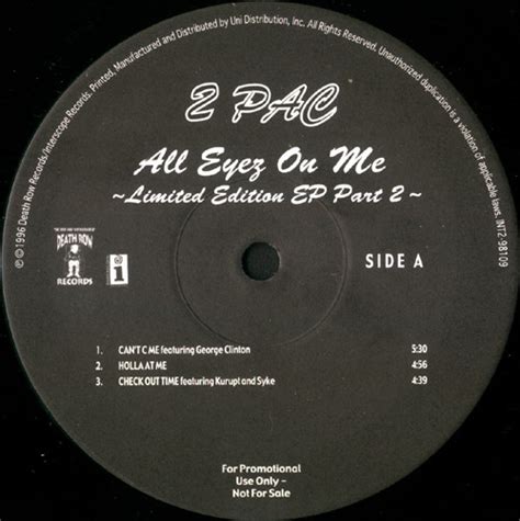 2pac All Eyez On Me Limited Edition Ep Part 2 1996 Vinyl Discogs