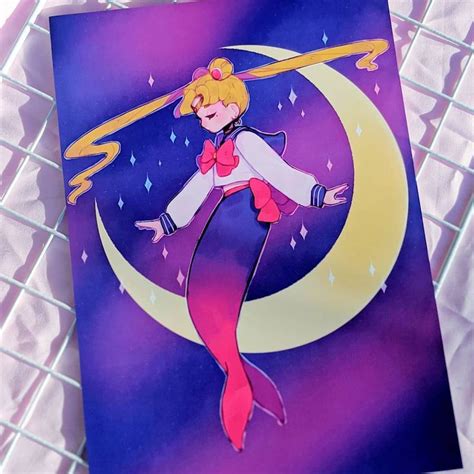 💫💖 I Love Mermaid Sailor Moon This Piece Was So Fun To Draw🥰🥰🥰 This