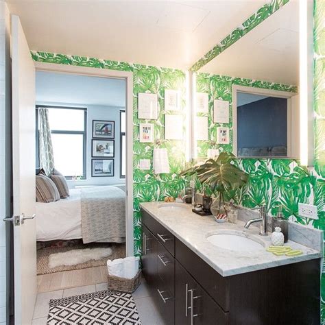 Green Leaf Home Bathroom Wallpaper Beautiful Bathrooms