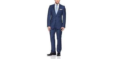 Calvin Klein Mabry Slim Fit 2 Button Suit In Navy Blue For Men Lyst