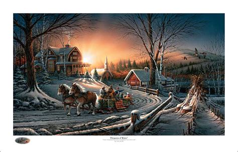 Terry Redlin Holiday Limited Edition Christmas Printthe Pleasures Of