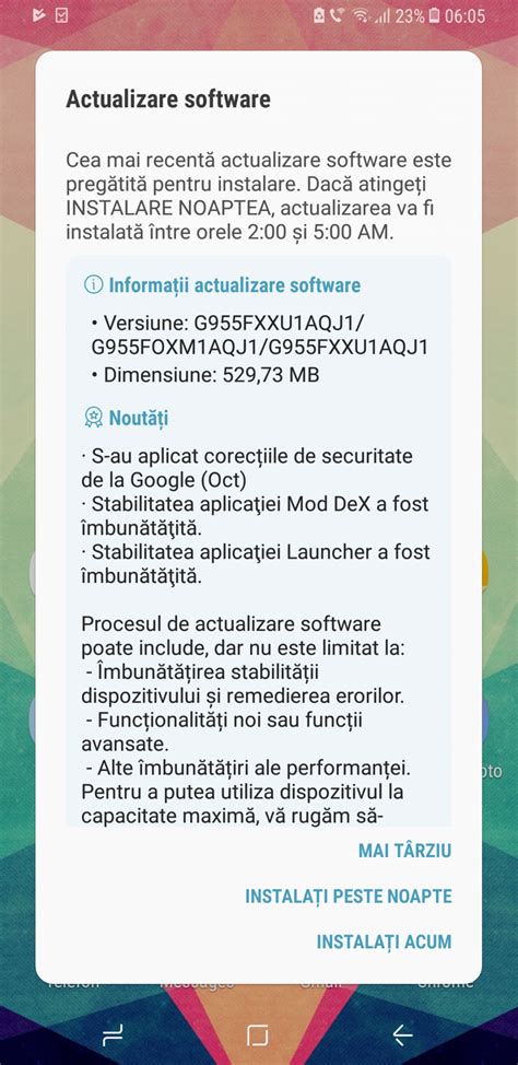 Actualizare Software De Peste 500 Mb Pentru Samsung Galaxy S8 și S8