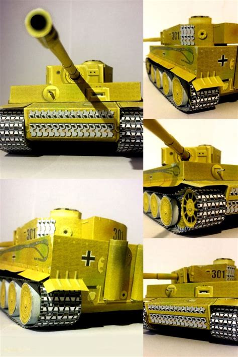 Paper Tank Model Kit Tiger 1 Ww2 Artofit