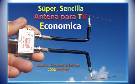 Super, Sencilla y Economica Antena para TV ️ Coaxial & Splitter