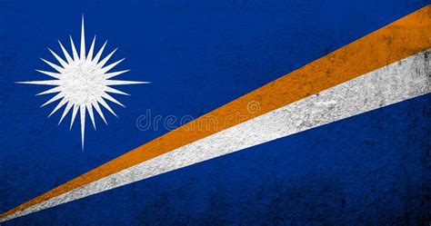 Die Republik Der Marshall Islands National Flagge Kann Als Postkarte