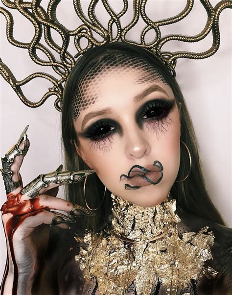 Medusa Inspired Halloween Makeup Ig Makeupbysammyb