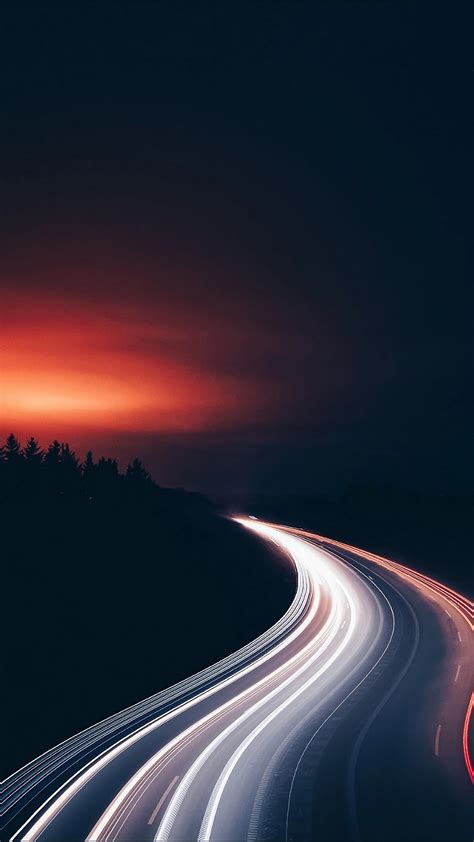 Highway At Night Wallpapers On Wallpaperdog