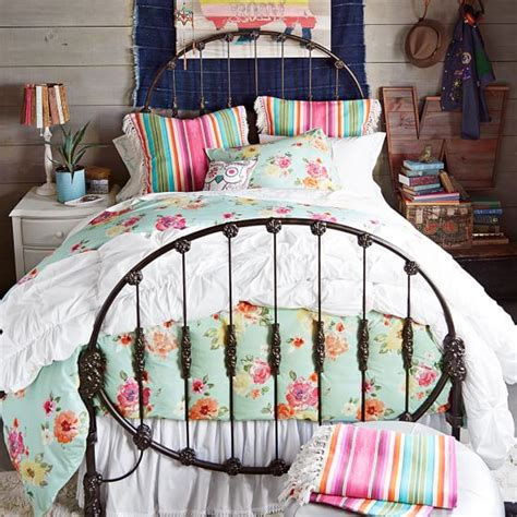 Pin on bedroom closet junk gypsy sneak k pottery barn coveting and outfits i love farmhouse duvet co for pbteen collection teen sleep dreams tie dye. Junk Gypsy Rodeo Iron Bed | PBteen